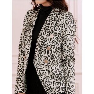 Rachel Parcell Leopard Print Blazer - Baddie vibe